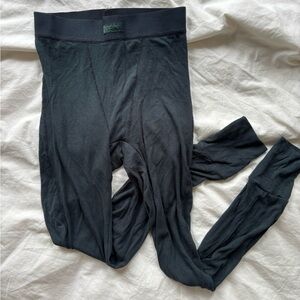 Skims Dark Slate Gray/Blue  Ribbed Pants/Leggings